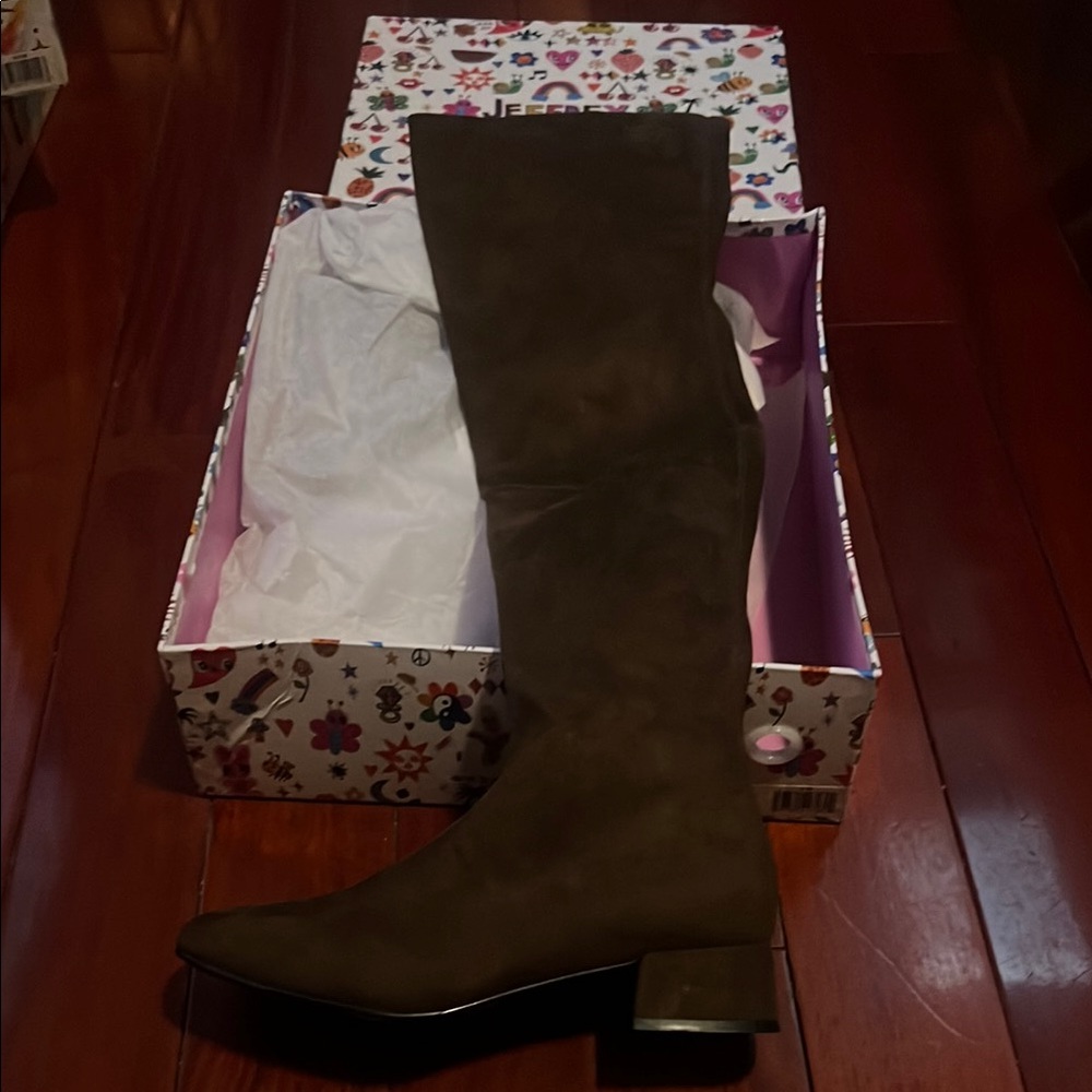 Brown Knee-High Boots